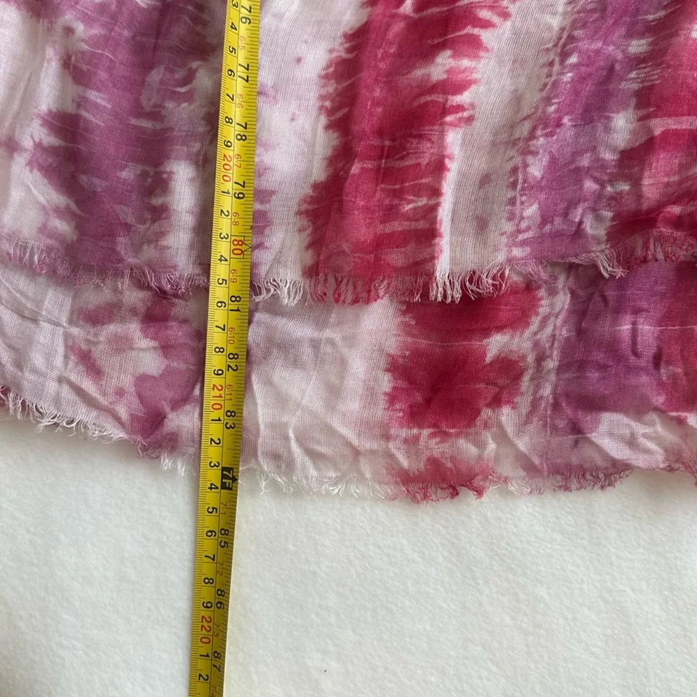 Michael Stars Tie Dye Pink White Oversized Blanket Scarf Neiman Marcus NWT